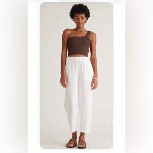 Quince women’s White 100% linen Pants size M